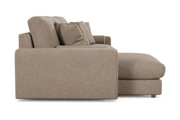 Arken Lyx 5-seter Vendbar L-formet Dyp Divansofa i stoff - Brun - Møbler - Sofaer - Sofa med sjeselong