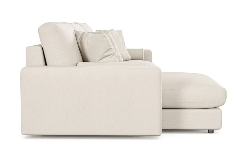Arken Lyx 5-seter Vendbar L-formet Dyp Divansofa i stoff - Lys beige - Møbler - Sofaer - Sofa med sjeselong