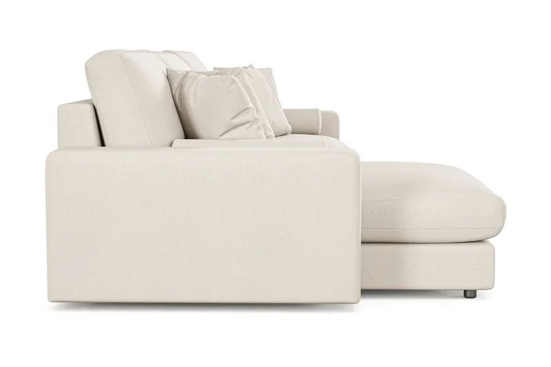 Arken Lyx 5-seter Vendbar L-formet Dyp Divansofa i stoff - Lys beige - Møbler - Sofaer - Sofa med sjeselong