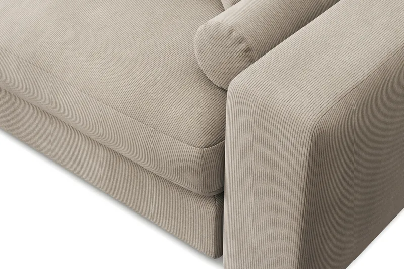 Arken Lyx 6-seter Vendbar L-formet Dyp Divansofa i Manchester - Greige - Møbler - Sofaer - Sofa med sjeselong