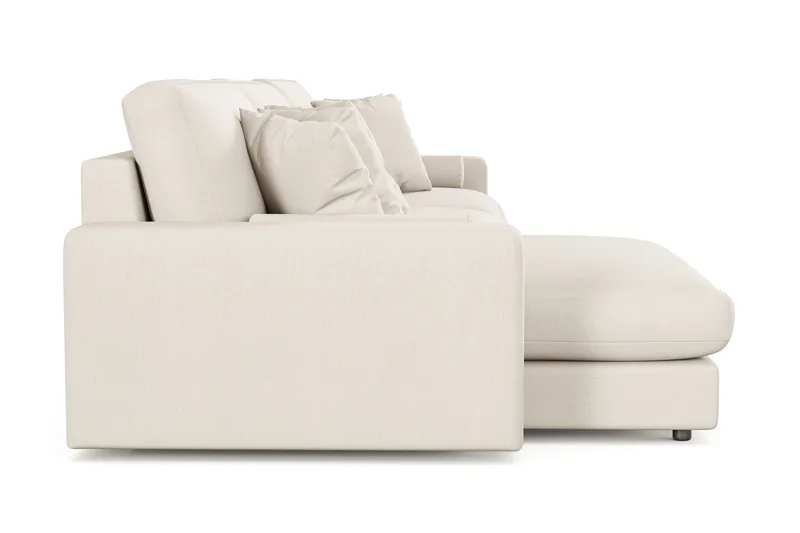 Arken Lyx 6-seter Vendbar L-formet Dyp Divansofa i stoff - Lys beige - Møbler - Sofaer - Sofa med sjeselong