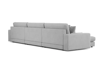Arken Lyx 6-seter Vendbar L-formet Dyp Divansofa i stoff - Lysegrå - Møbler - Sofaer - Sofa med sjeselong