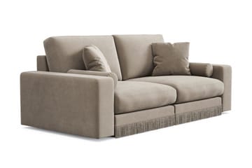 Arken Lyx dyp 3-seters sofa i fløyel - Beige - Møbler - Sofaer - Fløyel sofaer