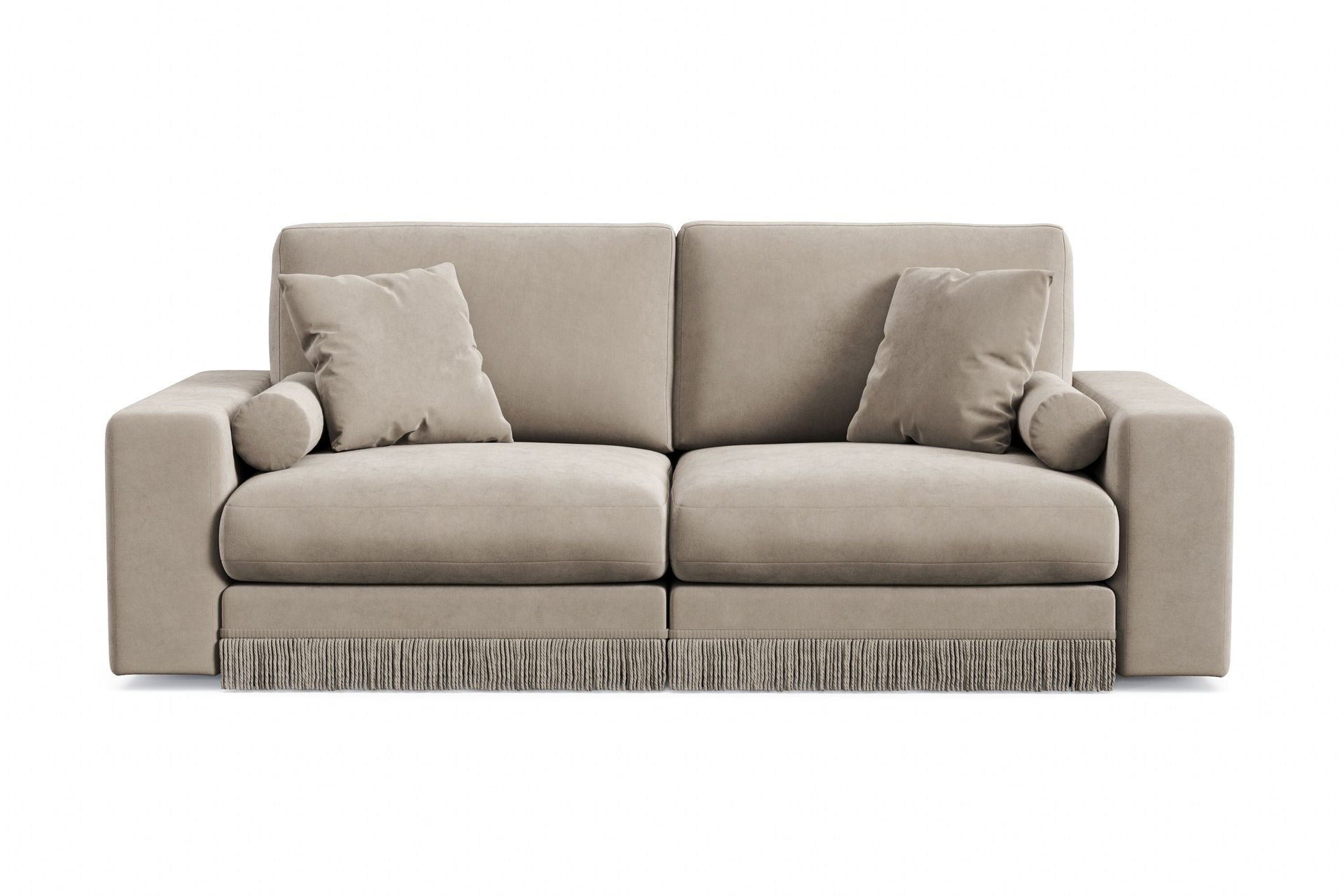 Arken Lyx dyp 3-seters sofa i fløyel - Beige