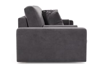 Arken Lyx dyp 3-seters sofa i fløyel - Mørkegrå - Møbler - Sofaer - Fløyel sofaer