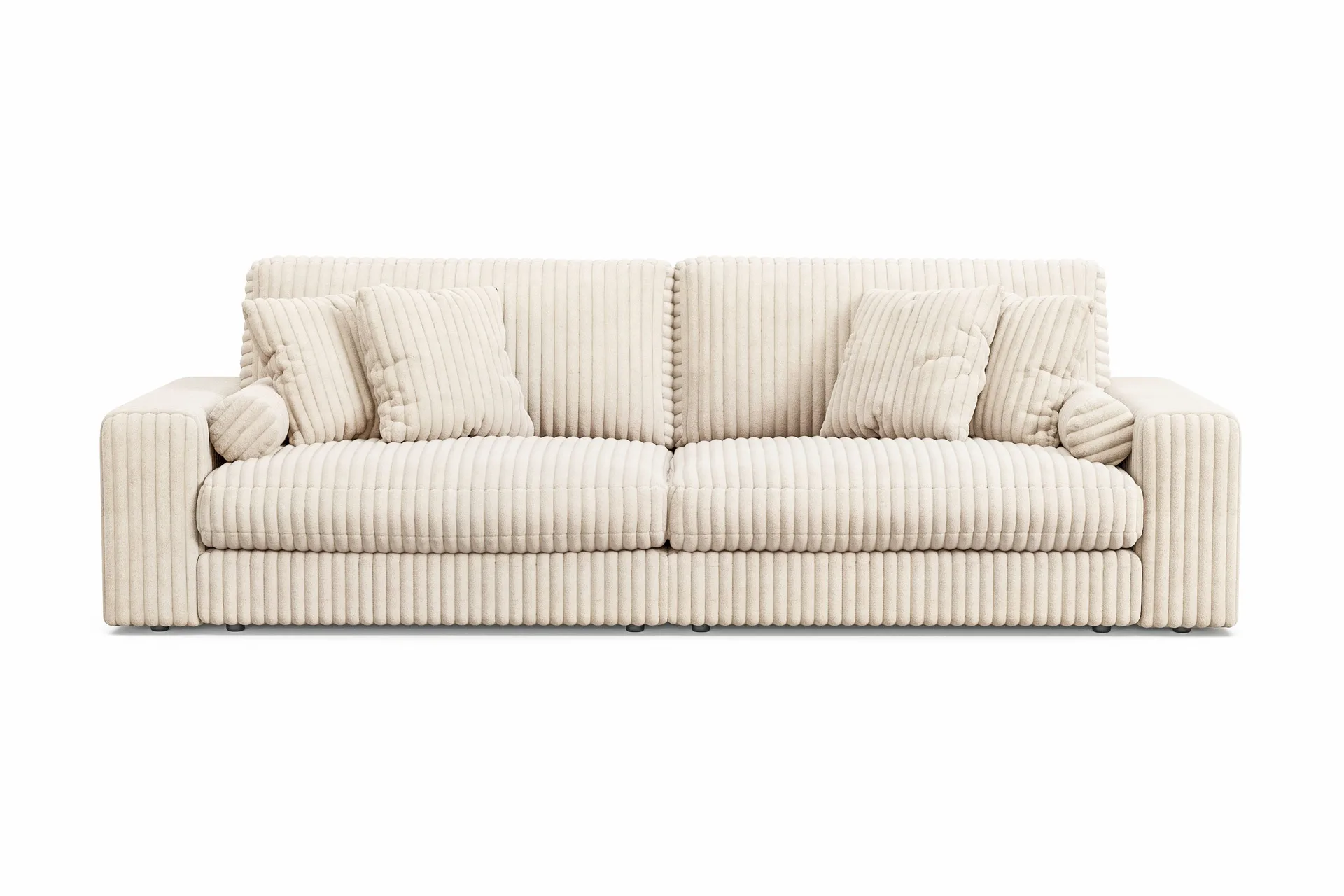 Arken Lyx dyp 4-seters sofa i kordfløyel - Beige