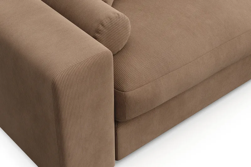 Arken Lyx dyp 4-seters sofa i kordfløyel - Brun - Møbler - Sofaer - 4 seter sofa