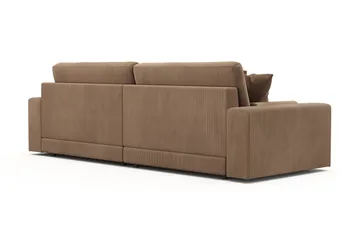 Arken Lyx dyp 4-seters sofa i kordfløyel - Brun - Møbler - Sofaer - 4 seter sofa