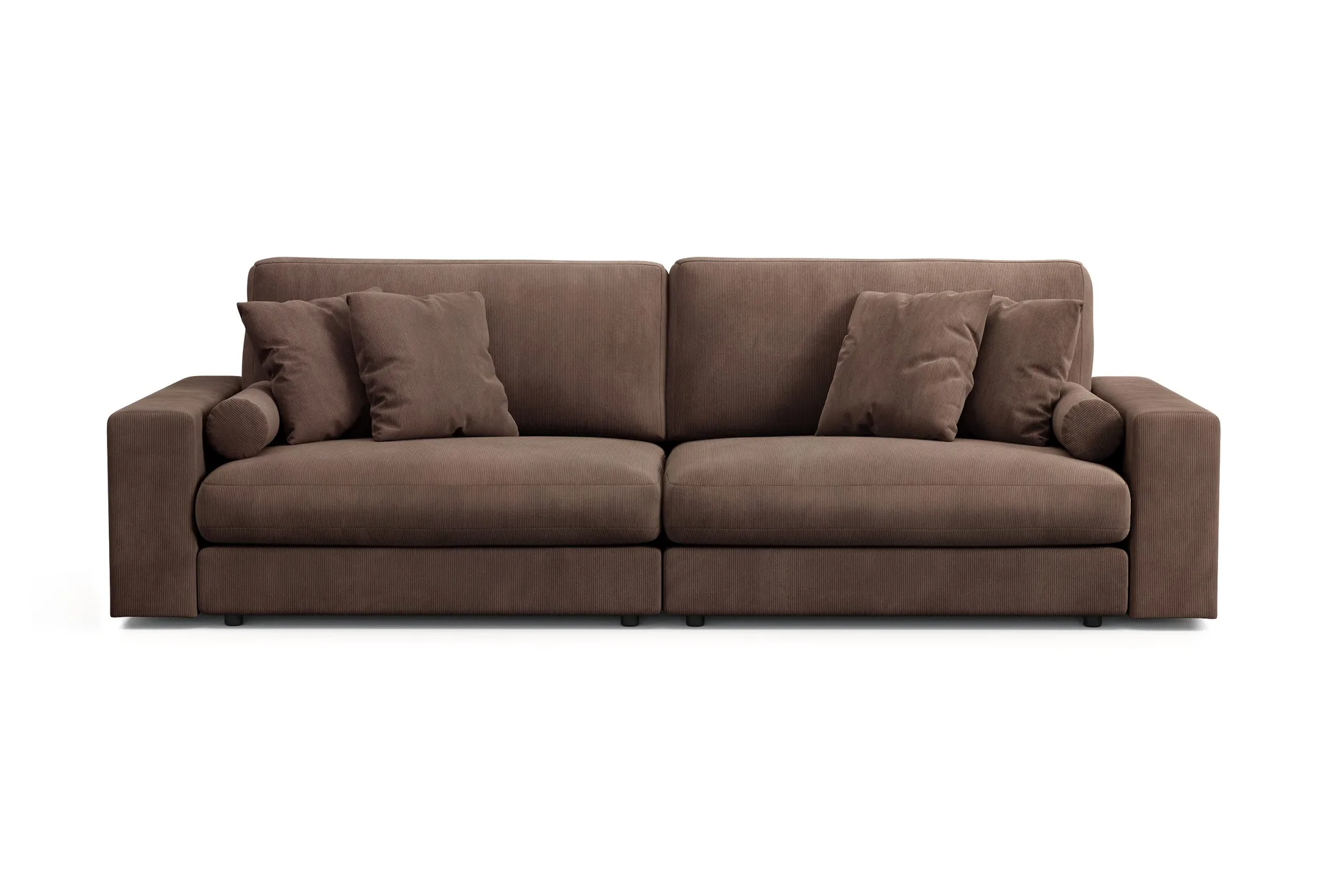 Arken Lyx dyp 4-seters sofa i kordfløyel - Brun
