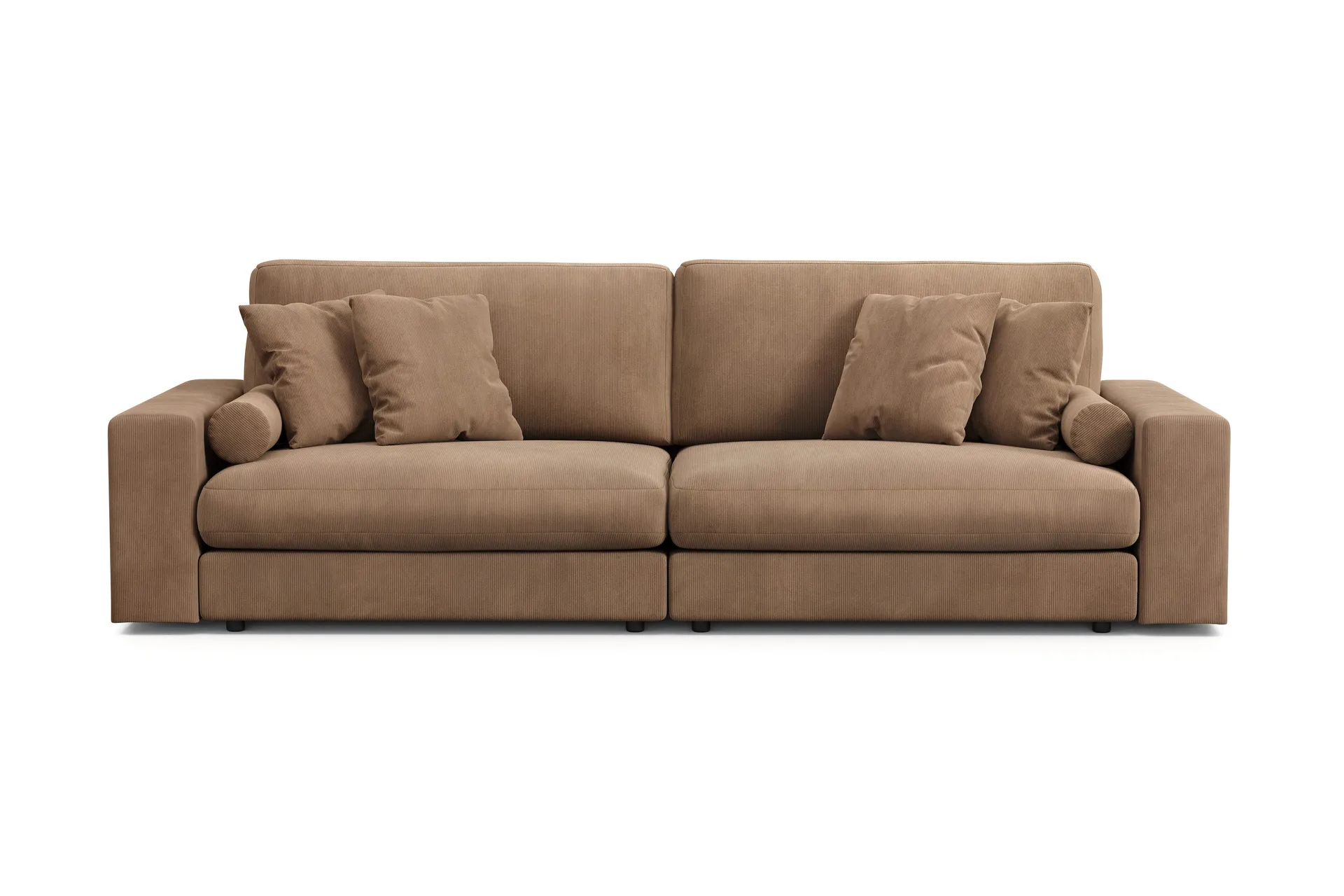 Arken Lyx dyp 4-seters sofa i kordfløyel - Brun