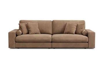 Arken Lyx dyp 4-seters sofa i kordfløyel - Brun - Møbler - Sofaer - 4 seter sofa