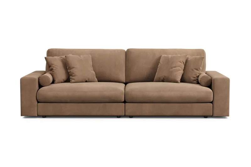 Arken Lyx dyp 4-seters sofa i kordfløyel - Brun - Møbler - Sofaer - 4 seter sofa
