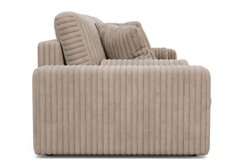Arken Lyx dyp 4-seters sofa i kordfløyel - Greige - Møbler - Sofaer - 4 seter sofa
