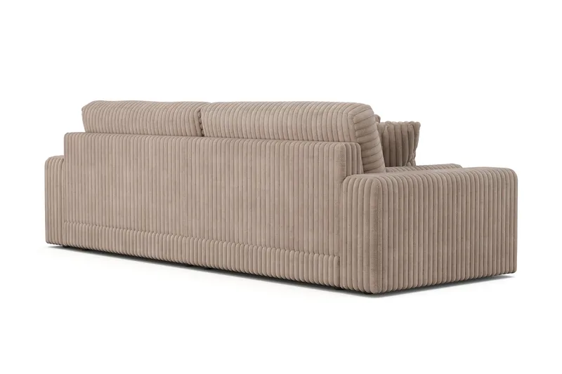 Arken Lyx dyp 4-seters sofa i kordfløyel - Greige - Møbler - Sofaer - 4 seter sofa