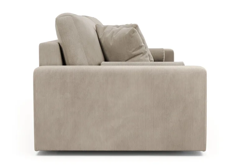 Arken Lyx dyp 4-seters sofa i kordfløyel - Greige - Møbler - Sofaer - 4 seter sofa