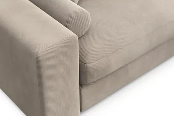 Arken Lyx dyp 4-seters sofa i kordfløyel - Greige - Møbler - Sofaer - 4 seter sofa