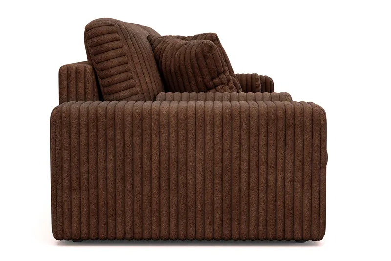 Arken Lyx dyp 4-seters sofa i kordfløyel - Mørkebrun - Møbler - Sofaer - 4 seter sofa