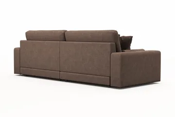 Arken Lyx dyp 4-seters sofa i stoff - Brun - Møbler - Sofaer - 4 seter sofa