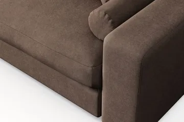 Arken Lyx dyp 4-seters sofa i stoff - Brun - Møbler - Sofaer - 4 seter sofa