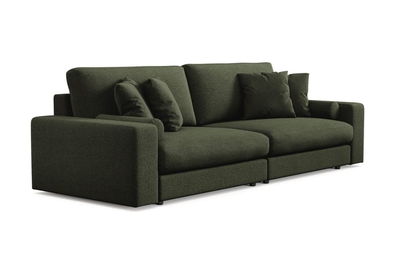 Arken Lyx dyp 4-seters sofa i stoff - Grønn - Møbler - Sofaer - 4 seter sofa