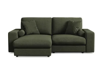Arken Lyx vendbar, dyp 3-seters L-formet sjeselongsofa i stoff - Grønn - Møbler - Sofaer - Sofa med sjeselong
