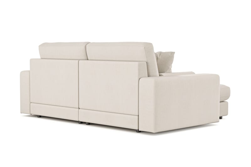 Arken Lyx vendbar, dyp 3-seters L-formet sjeselongsofa i stoff - Lys beige - Møbler - Sofaer - Sofa med sjeselong
