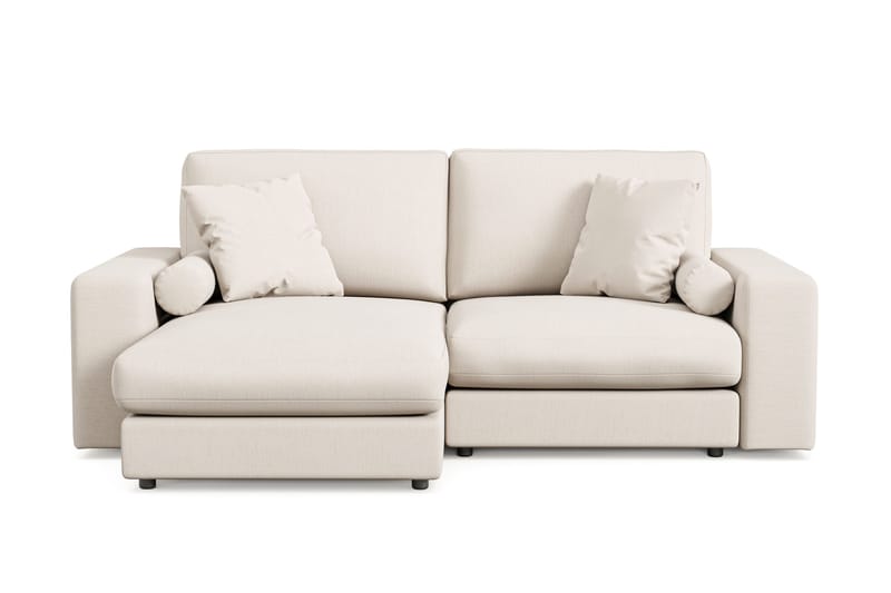 Arken Lyx vendbar, dyp 3-seters L-formet sjeselongsofa i stoff - Lys beige - Møbler - Sofaer - Sofa med sjeselong