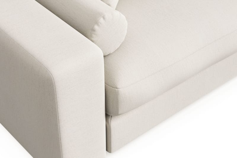 Arken Lyx vendbar, dyp 3-seters L-formet sjeselongsofa i stoff - Lys beige - Møbler - Sofaer - Sofa med sjeselong