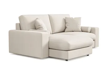 Arken Lyx vendbar, dyp 3-seters L-formet sjeselongsofa i stoff - Lys beige - Møbler - Sofaer - Sofa med sjeselong