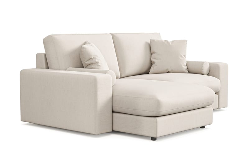 Arken Lyx vendbar, dyp 3-seters L-formet sjeselongsofa i stoff - Lys beige - Møbler - Sofaer - Sofa med sjeselong