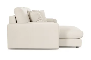 Arken Lyx vendbar, dyp 3-seters L-formet sjeselongsofa i stoff - Lys beige - Møbler - Sofaer - Sofa med sjeselong