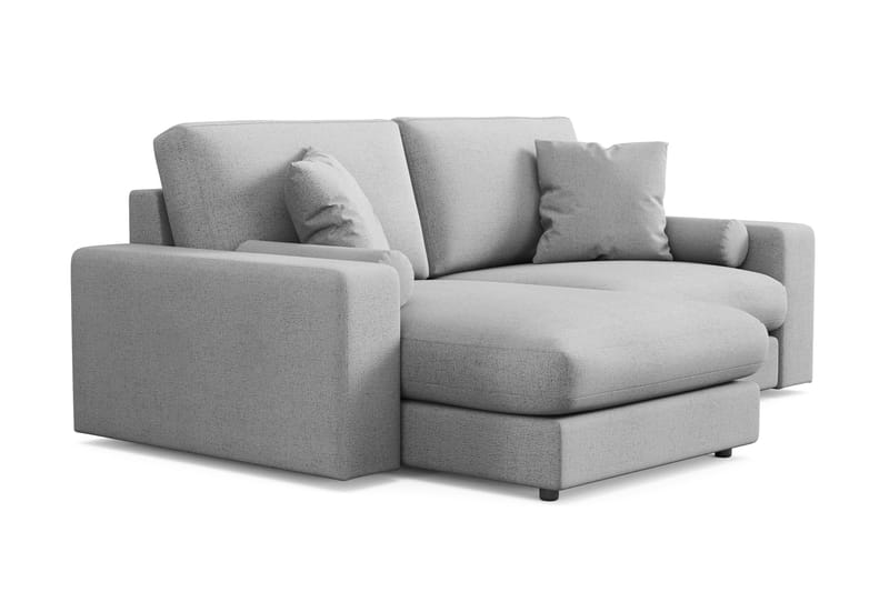 Arken Lyx vendbar, dyp 3-seters L-formet sjeselongsofa i stoff - Lysegrå - Møbler - Sofaer - Sofa med sjeselong