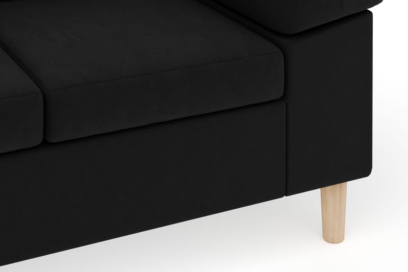 Askerod 3-seter Sofa - Svart - Møbler - Sofaer - Sofa 3 seter
