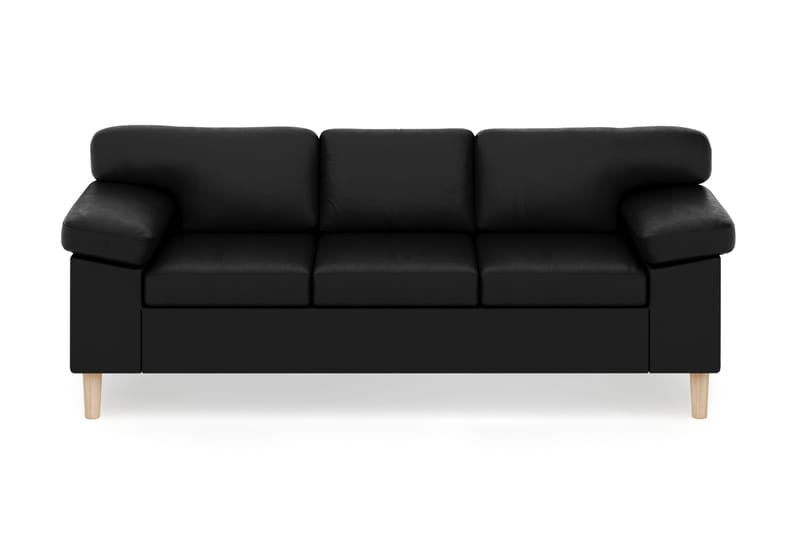 Askerod 3-seter Sofa - Svart - Møbler - Sofaer - Sofa 3 seter