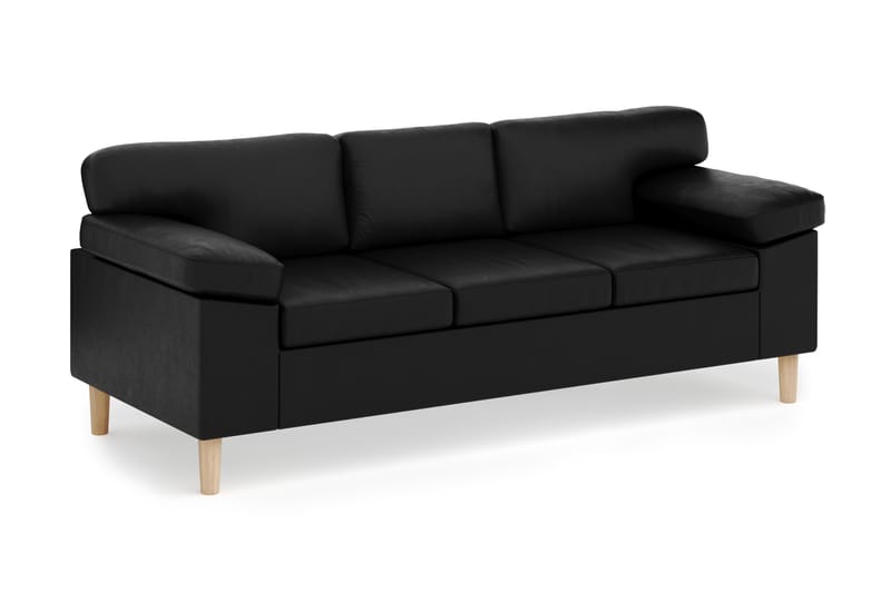 Askerod 3-seter Sofa - Svart - Møbler - Sofaer - Sofa 3 seter
