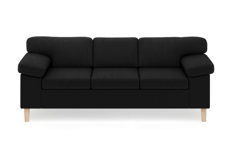 Askerod 3-seter Sofa - Svart - Møbler - Sofaer - Sofa 3 seter