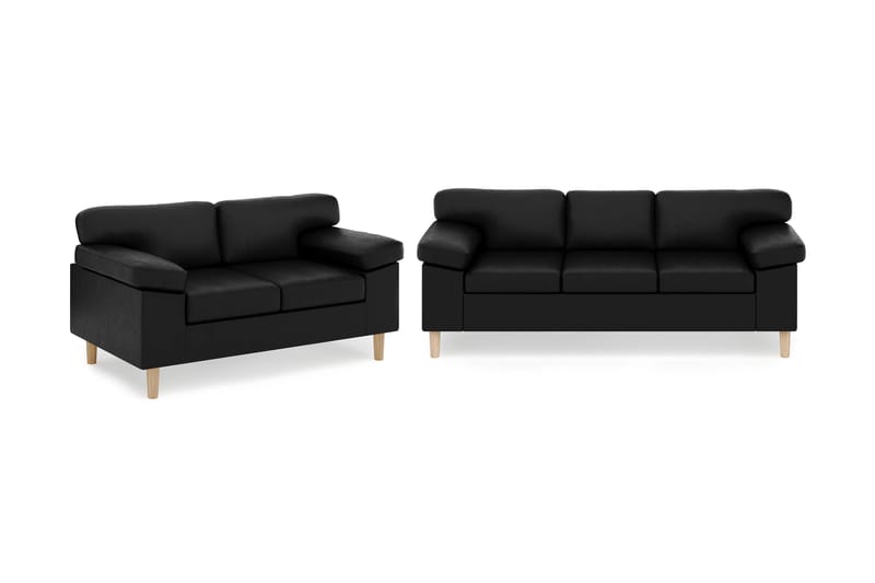 Askerod Sofagruppe 3-seter Sofa + 2-seter Sofa - Svart - Møbler - Sofaer - Sofagrupper
