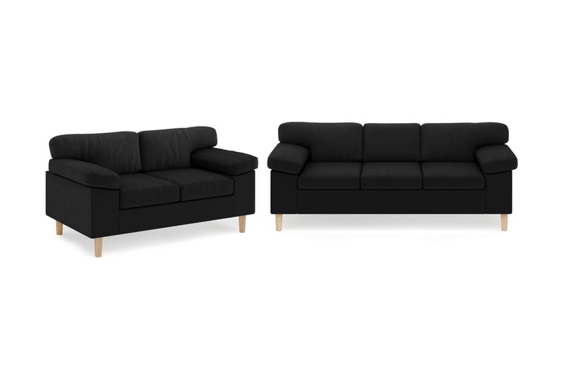 Askerod Sofagruppe 3-seter Sofa + 2-seter Sofa - Svart - Møbler - Sofaer - Sofagrupper