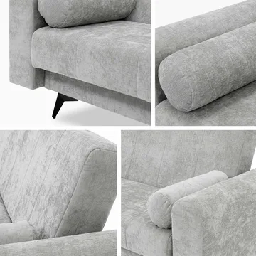 Aurvin 3-seters sovesofa - grå - Møbler - Sofaer - Sovesofaer