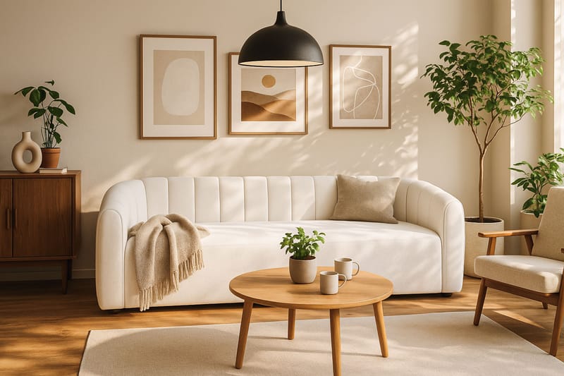 Avadala 4-seter Sofa - Beige - Møbler - Sofaer - 4 seter sofa
