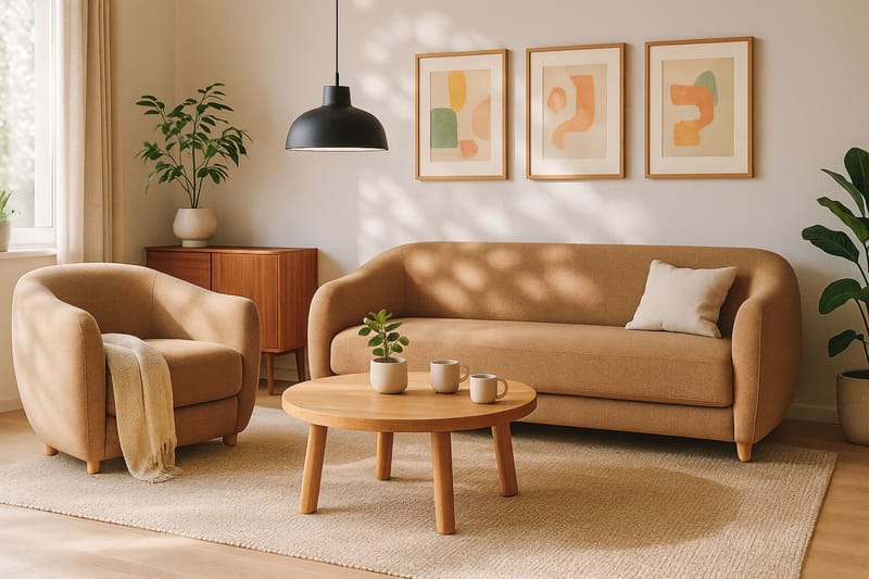 Axelfors 3-seter Sofa - Brun - Møbler - Sofaer - Sofa 3 seter