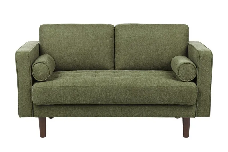 Babur Sofa 2-seter, Grønn/Mørkt tre