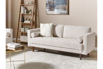 Babur Sofa 3-seter - Beige/Mørkt tre - Møbler - Sofaer - Sofa 3 seter