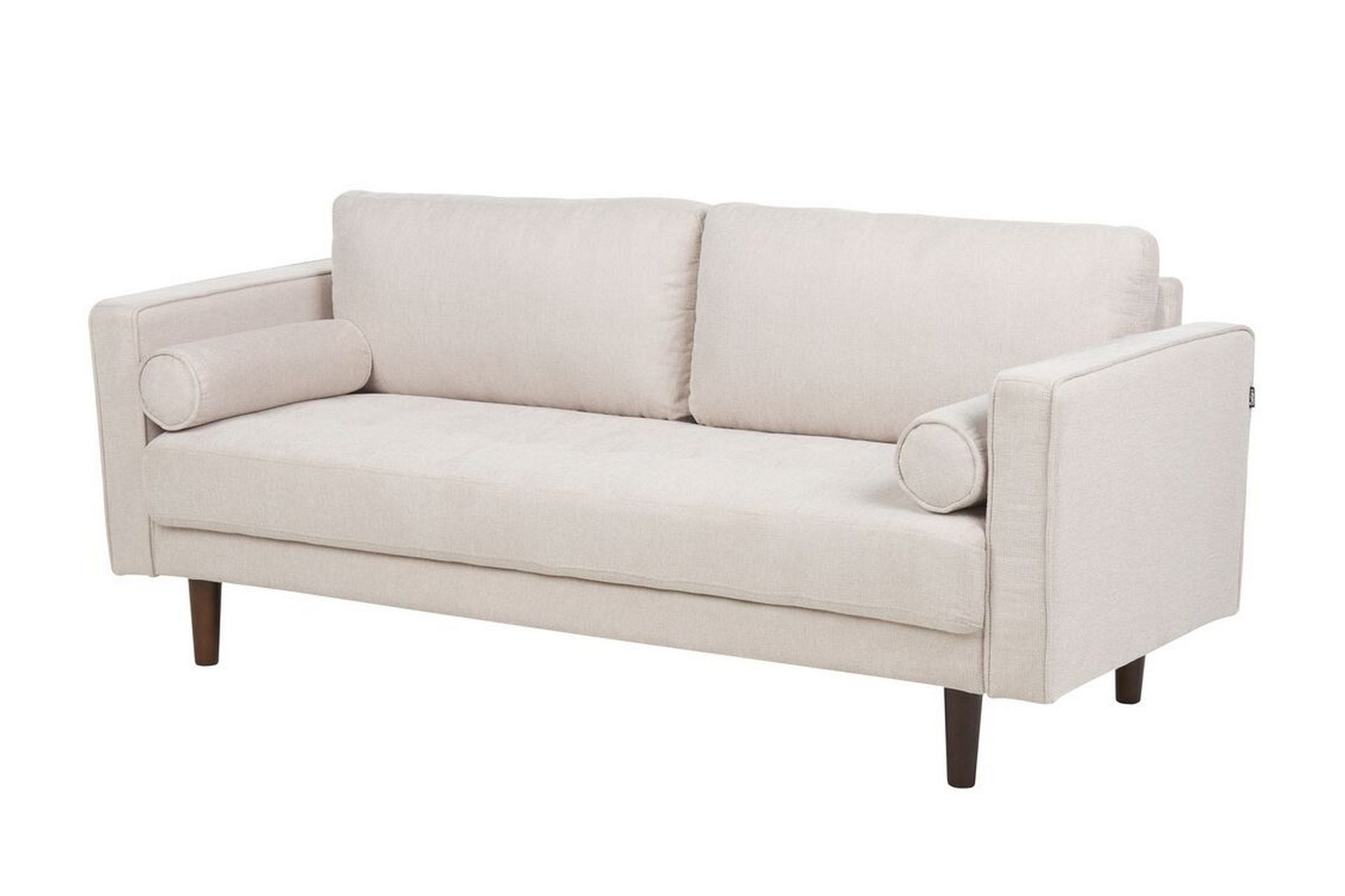 Babur Sofa 3-seter - Beige/Mørkt tre - Møbler - Sofaer - Sofa 3 seter