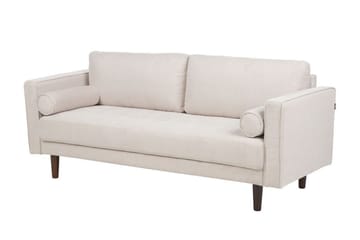 Babur Sofa 3-seter - Beige/Mørkt tre - Møbler - Sofaer - Sofa 3 seter