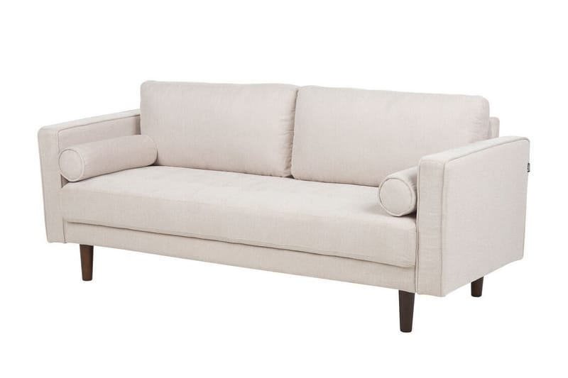 Babur Sofa 3-seter - Beige/Mørkt tre - Møbler - Sofaer - Sofa 3 seter