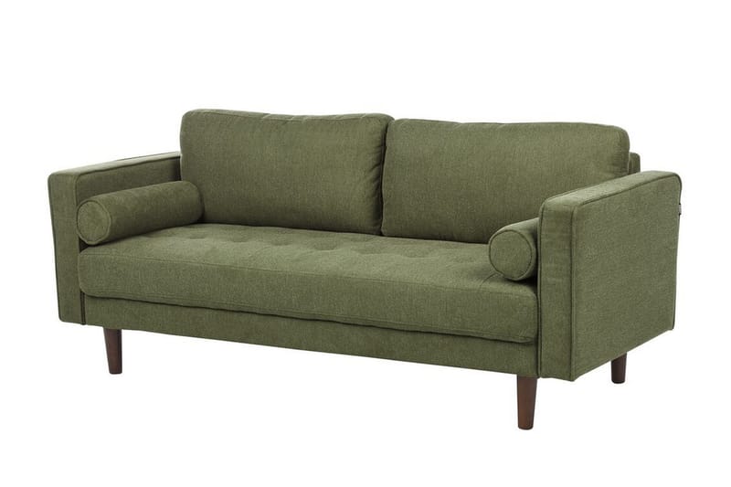 Babur Sofa 3-seter - Grønn/Mørkt tre - Møbler - Sofaer - Sofa 3 seter