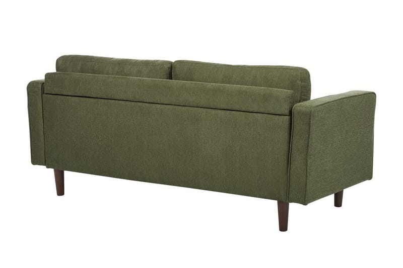 Babur Sofa 3-seter - Grønn/Mørkt tre - Møbler - Sofaer - Sofa 3 seter
