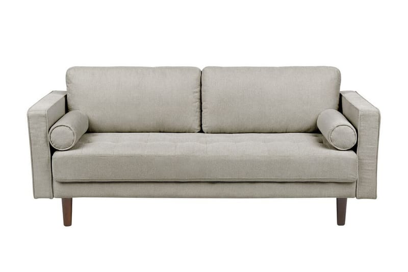 Babur Sofa 3-seter - Taupe/Mørkt tre - Møbler - Sofaer - Sofa 3 seter