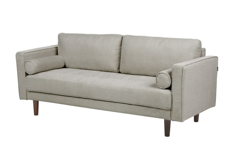 Babur Sofa 3-seter - Taupe/Mørkt tre - Møbler - Sofaer - Sofa 3 seter